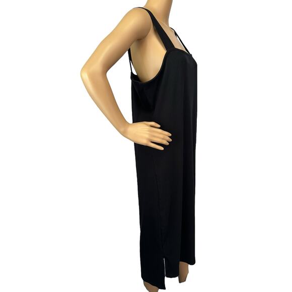 2/$30 The Drop Amelia Ribbed Knit Midi Dress Black Sleeveless Size 2XL - Picture 4 of 12
